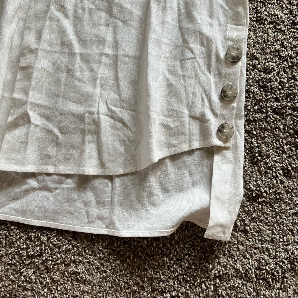 Jones New York White Linen Tank - Picture 2 of 6